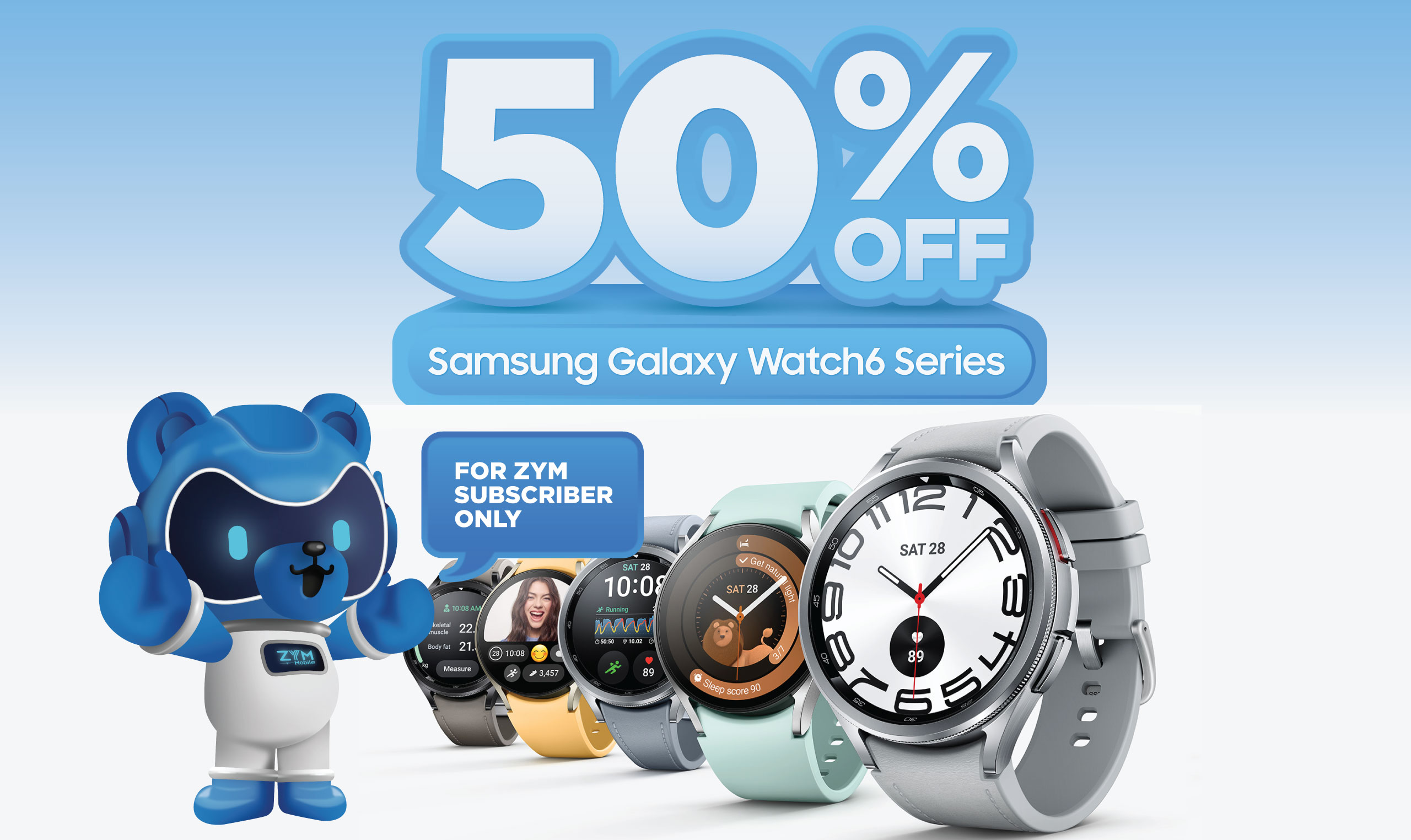 50% off on the Samsung Watch 6 series